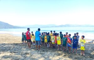 Latihan Fisik Rutin SSB Taliang Maras, Kelompok U-11 dan U-13 Fokus pada Pembentukan Kebugaran Dasar