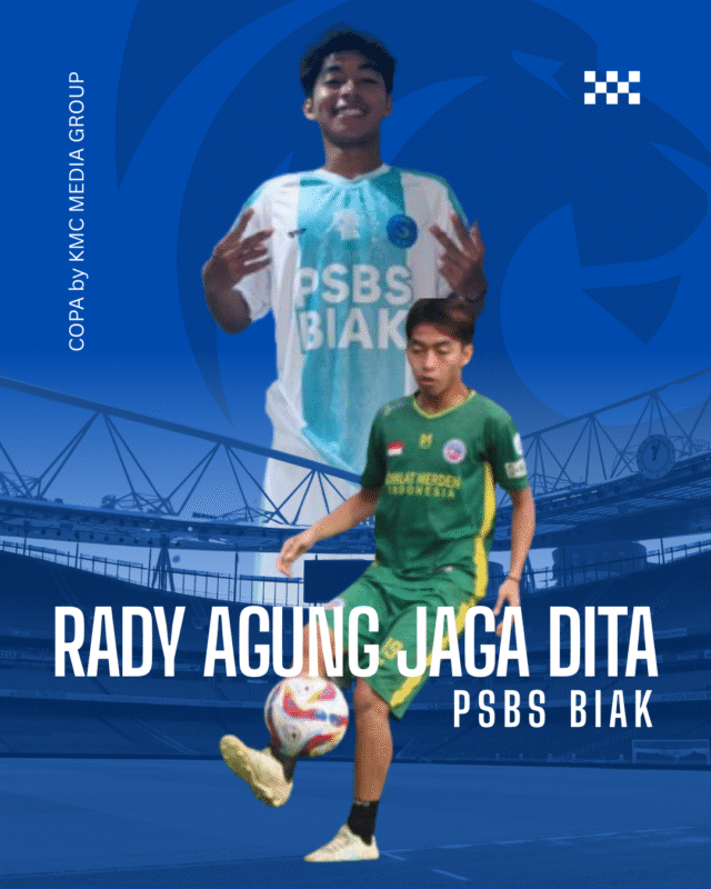 Blue and White Dynamic Soccer Best Player Instagram Post